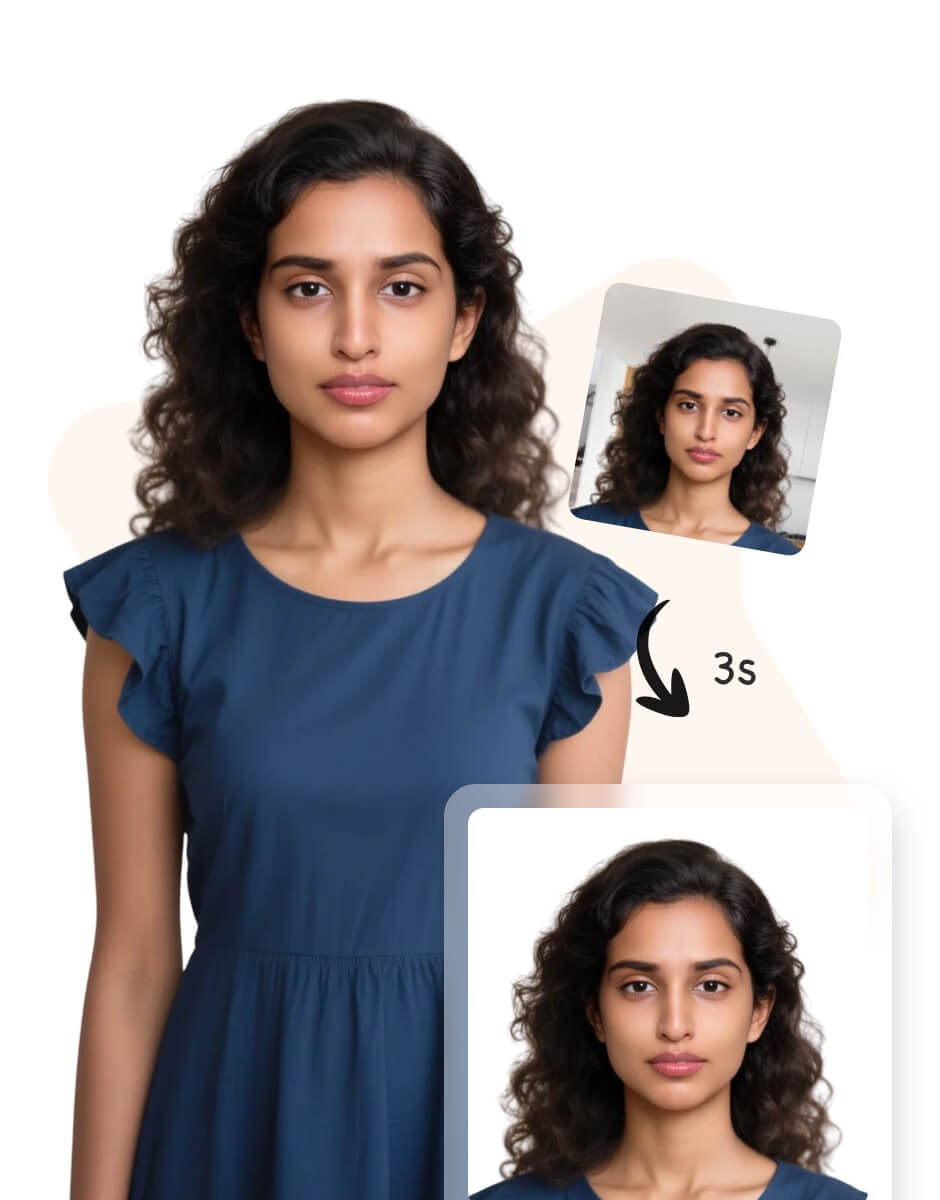 Passport photos examples