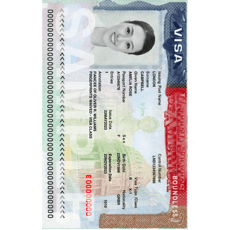 Foto de visto dos EUA