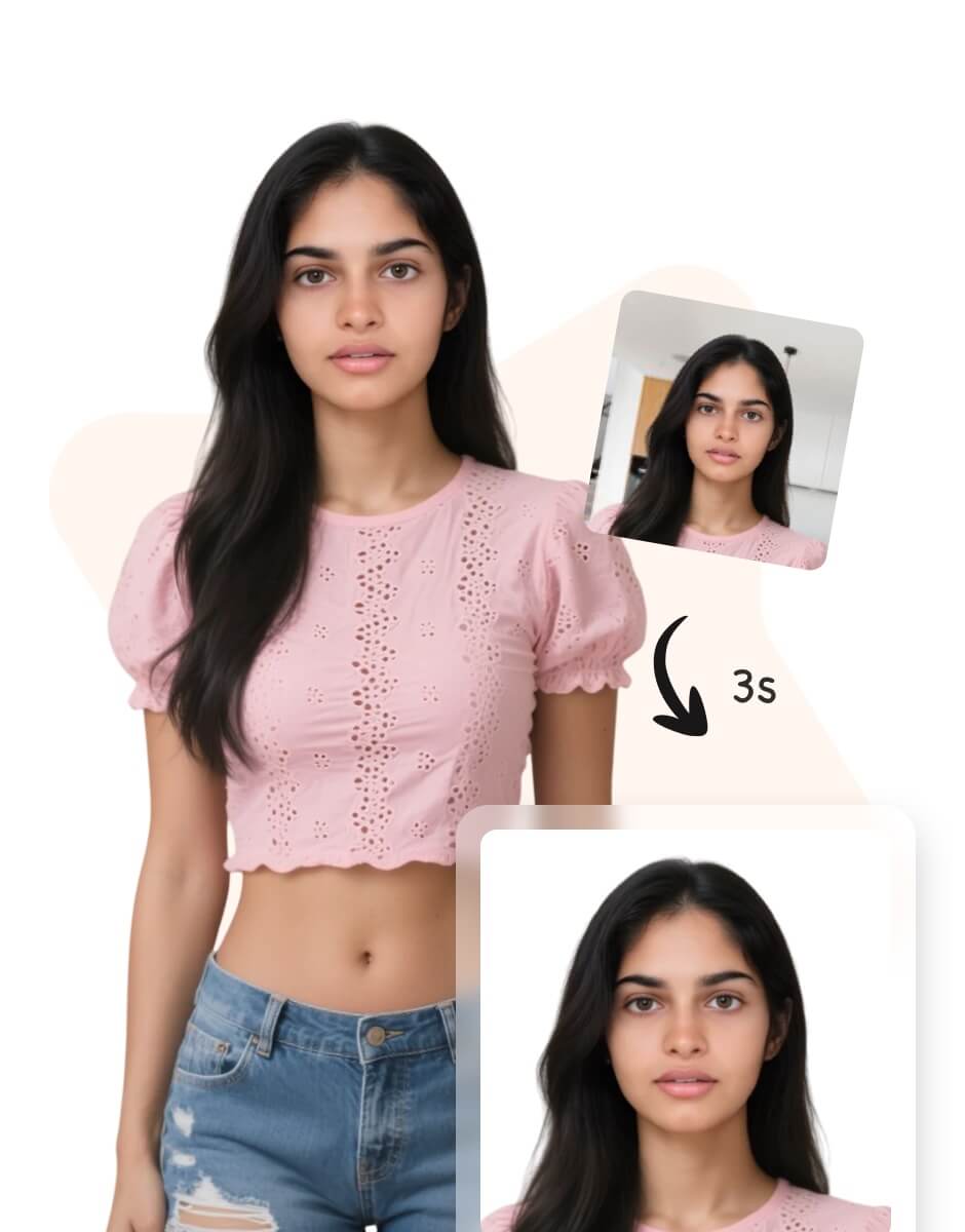 Passport photos examples