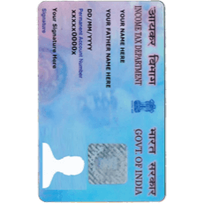 India PAN Card Photo