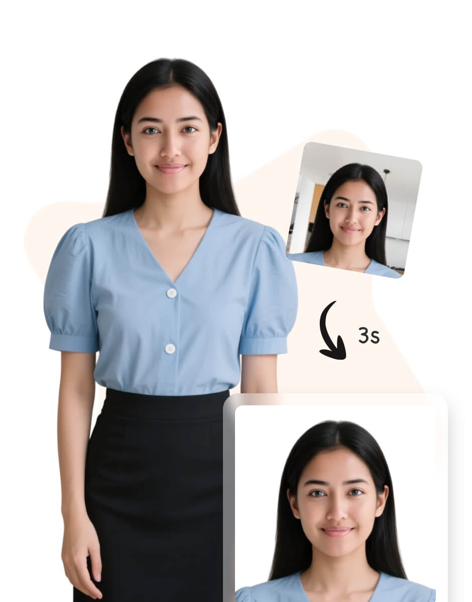 Passport photos examples