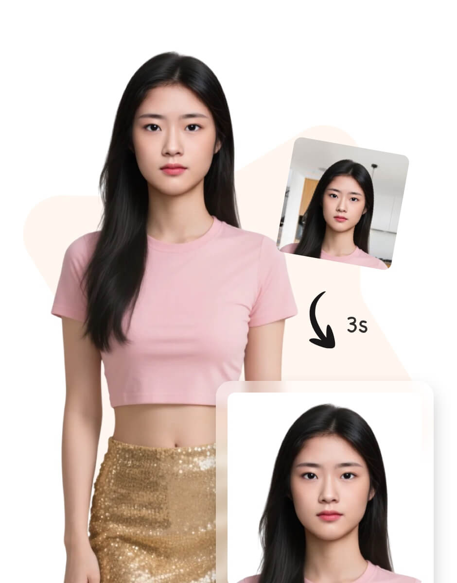 Passport photos examples