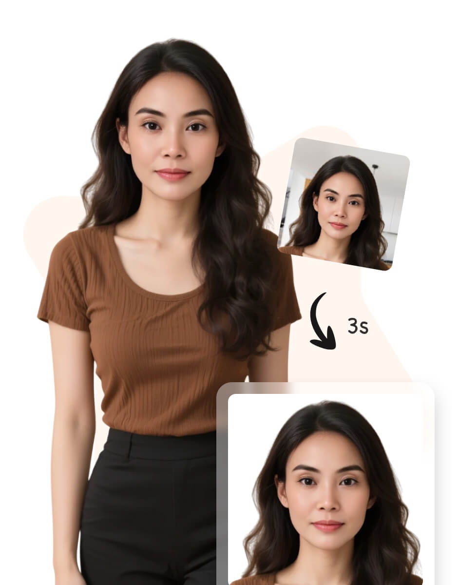 Passport photos examples